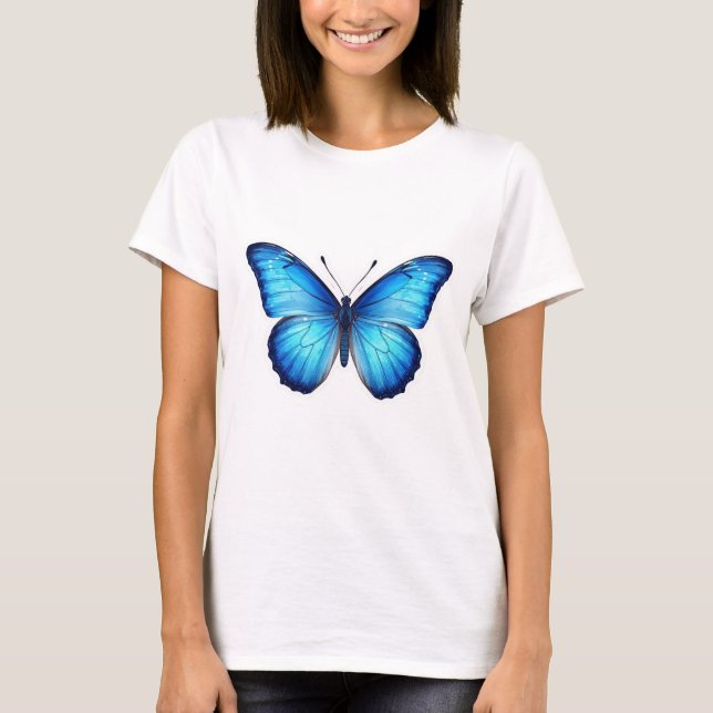 Camiseta Colorful Butterfly T-Shirt – Trendy Youth Tee (Frente)