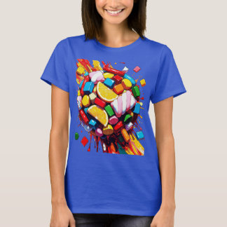 Camiseta Colorful Candy Sphere T-Shirt | Fun Sweet Treat