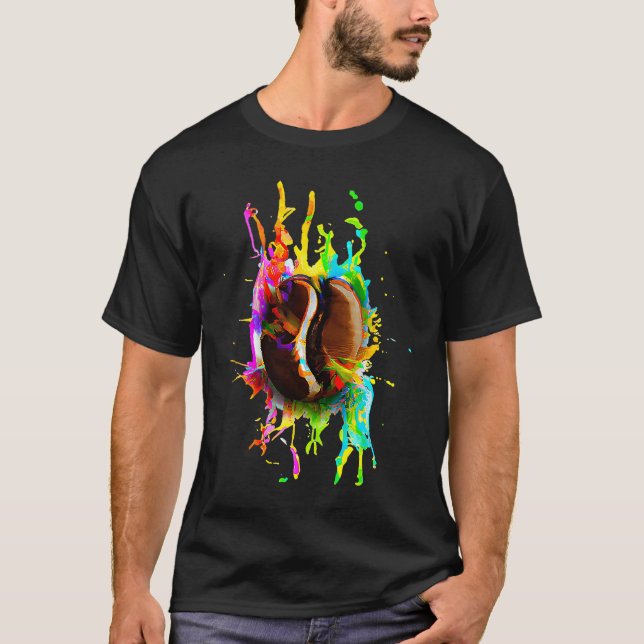 Camiseta Colorful Coffee Bean (Frente)