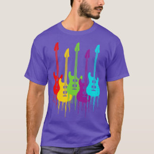 Camiseta Colorful electric guitars
