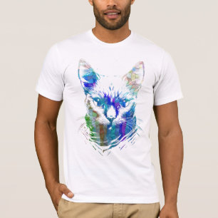 Camiseta Colorful face cat