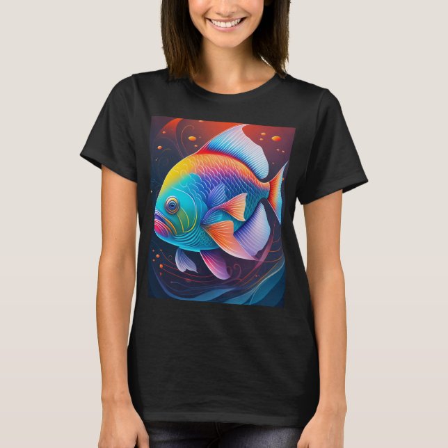 Camiseta  colorful fish (Frente)