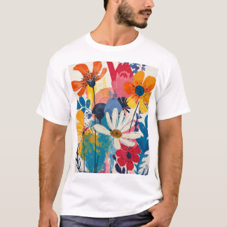 Camiseta Colorful flowers