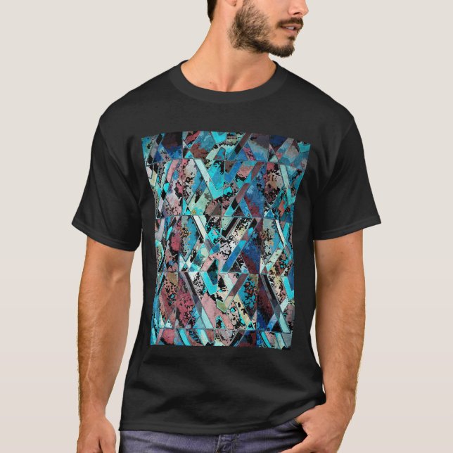 Camiseta Colorful Geometric Abstract Pattern (Frente)