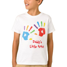 Colorful Handprint Daddy’s Little Artist