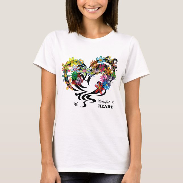 Camiseta Colorful×HEART (Frente)