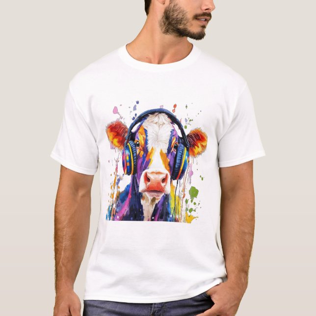 Camiseta Colorful Highland Cow (Frente)