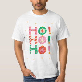 Camiseta Colorful Illustrated Ho-ho-ho Christmas