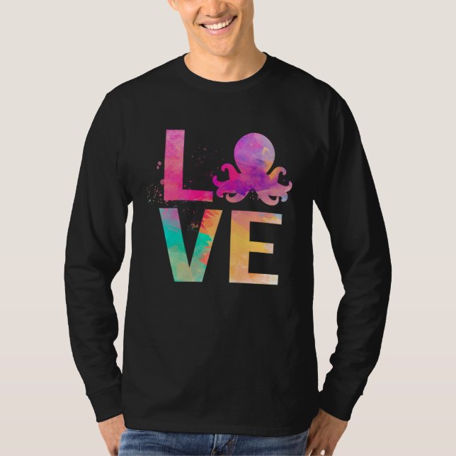 Camiseta Colorful Octopus Mom Octopus (Frente)