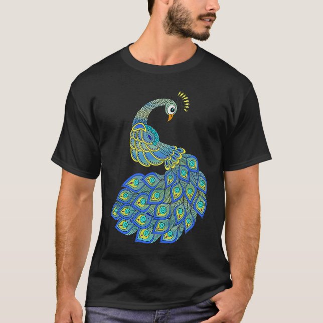 Camiseta Colorful Peacock (Frente)