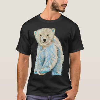 Camiseta Colorful Polar Bear Pop Style