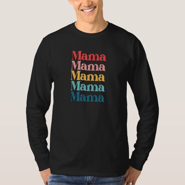 Camiseta Colorful Retro Mama (Frente)