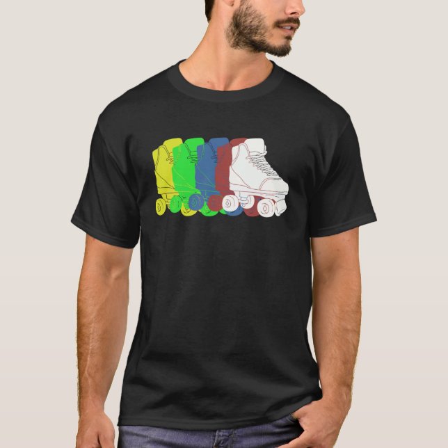 Camiseta Colorful Roller Skates (Frente)