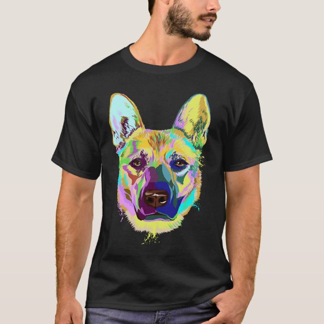 Camiseta Colorful Splash Carolina Dog (Frente)