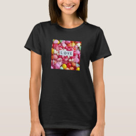 Camiseta Colorful Sweetheart Candy Love Valentine's Present