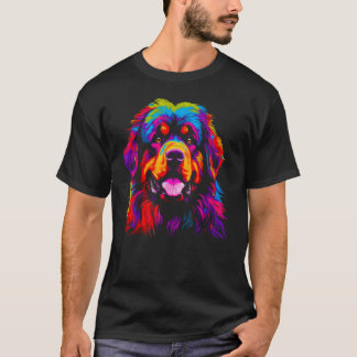 Camiseta Colorful Tibetan Mastiff Dog