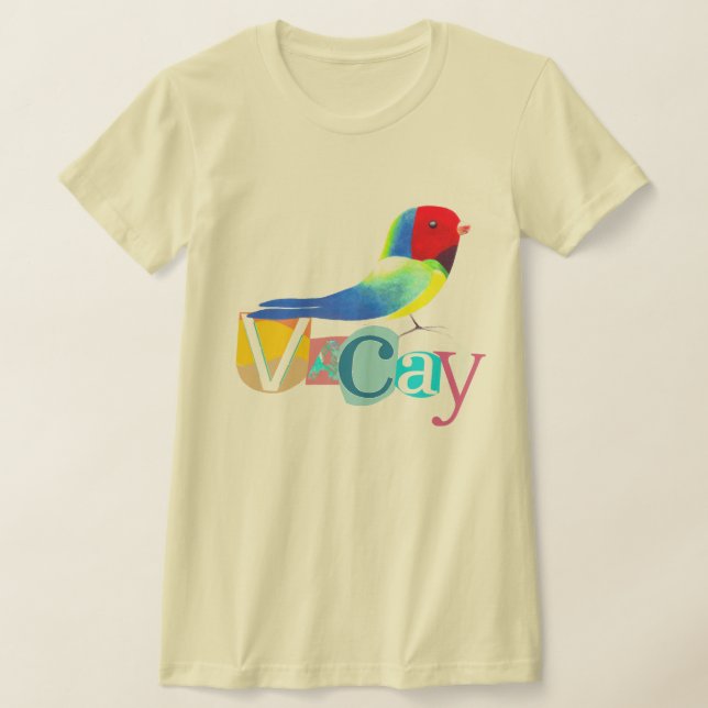 Camiseta Colorful Unique Retro Vacay Mode (Postura )