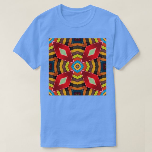 Camiseta Colorful Vase Abstract Geometrical Pattern (Frente do Design)