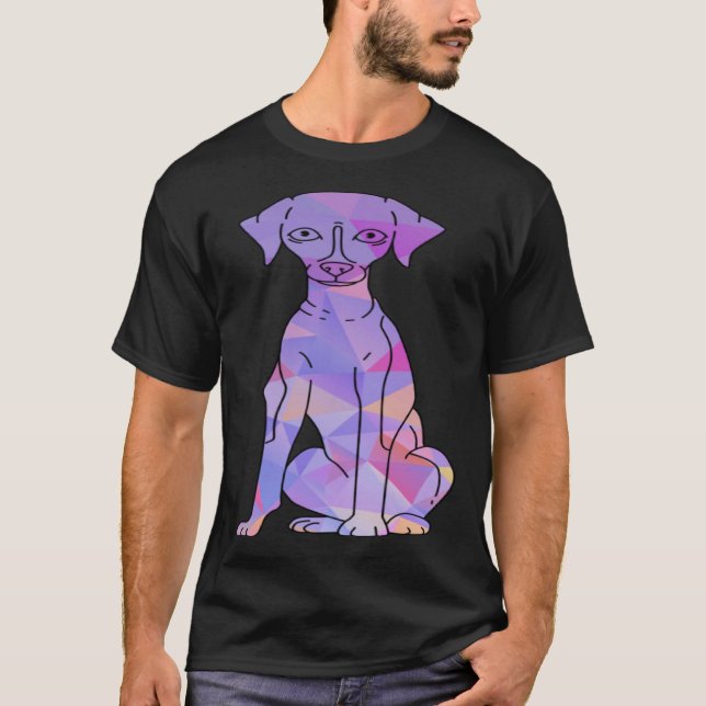 Camiseta Colorful Whippet (Frente)