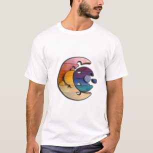 Camiseta Colorful Wooden Puzzle Circle