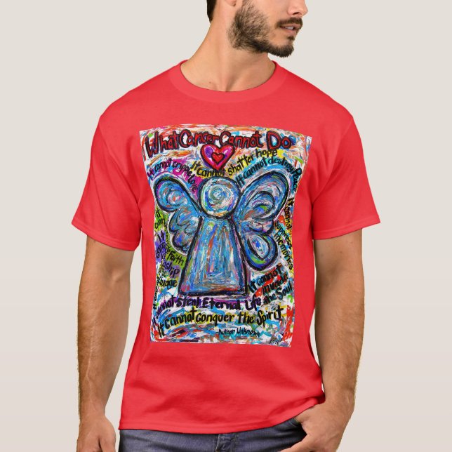 Camiseta Colorida Angel Painting Cancer (Frente)