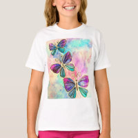 Camiseta Colorida Borboletas
