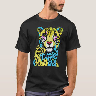 Camiseta Colorida Cheetah