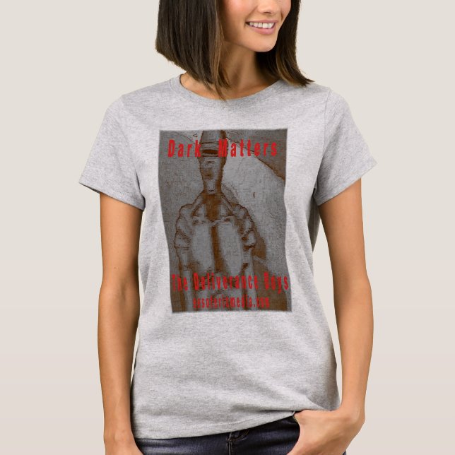 Camiseta colorida "Dark Matters" para mulheres (Frente)
