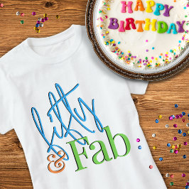 Camiseta Colorida de Aniversário - Cinquenta e Inc