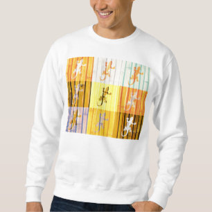 Camiseta Colorida de Geckos
