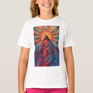 Camiseta Colorida de Jesus Ressuscitado para Menin