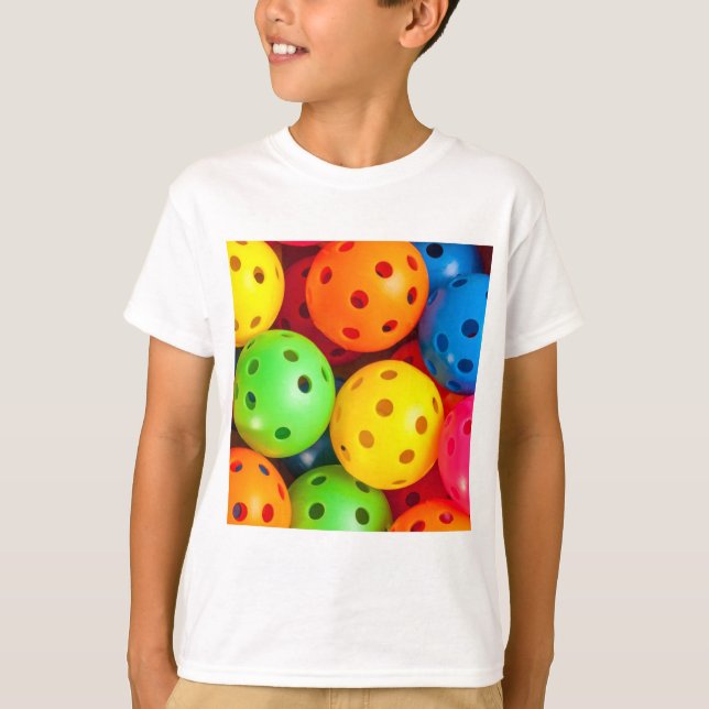 Camiseta Colorida de Pickleball (Frente)