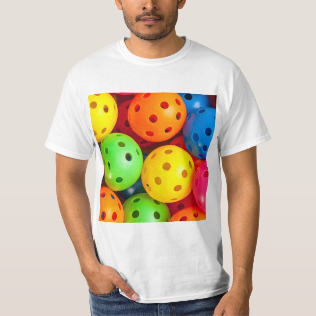 Camiseta Colorida de Pickleball (Frente)