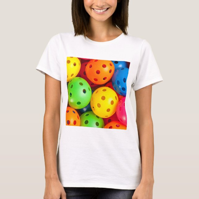 Camiseta Colorida de Pickleball (Frente)