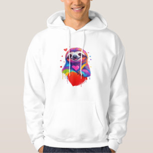 Camiseta Colorida de Preguiça - Coração de Preguiç