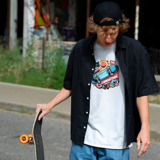 Camiseta Colorida de Skate Sokee Aweetime (Criador carregado)