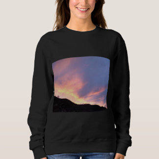 Camiseta colorida do pôr do sol camisas natureza p