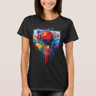 Camiseta Colorida Drill Ball Hoop Slam Dunk Dripp