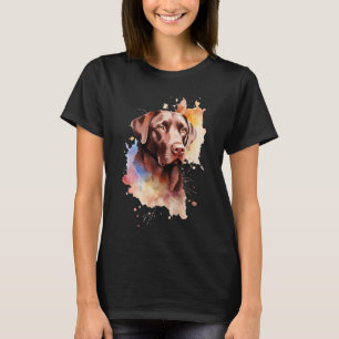 Camiseta Colorida e chocolate doce, labrador