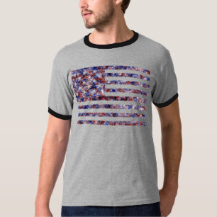 Camiseta Colorida Estrelas e Listras