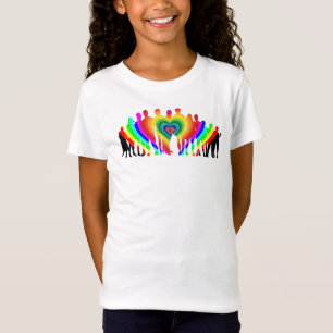 Camiseta Colorida Family Love Girls'