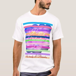 Camiseta Colorida Feliz Dia dos Namorados