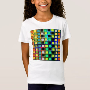 Camiseta Colorida grade ladeada por Shirley Taylor