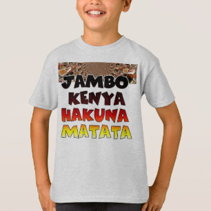 Camiseta Colorida Hakuna Matata: Uma Celebração Queniana