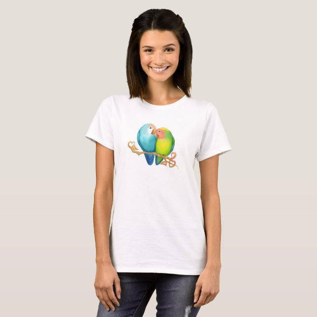 Camiseta Colorida Lovebird (Frente Completa)