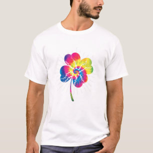 Camiseta Colorida Lucky Four Leaf Ireland Clover Irish Sham
