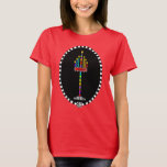 Camiseta colorida Menorah<br><div class="desc">Esta menorah acesa e muito colorida está pronta para comemorações de Shabbat. Shabbat Shalom! ~ karyn</div>