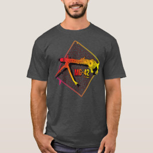Camiseta Colorida metralhadora alemã MG42