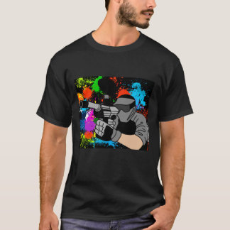 Camiseta Colorida Paintball Motif