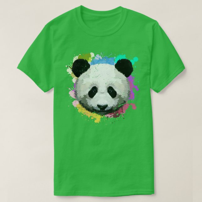 Camiseta Colorida Panda (Frente do Design)